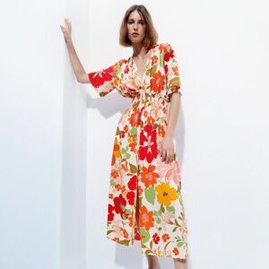 Zara Floral Print Dress